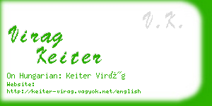 virag keiter business card